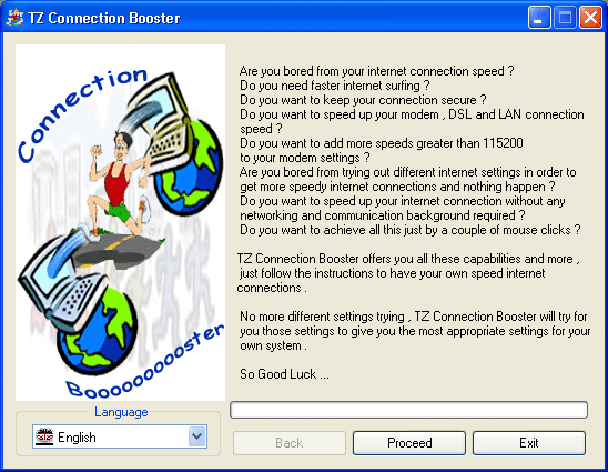TZ Connection Booster Wizard Screenshot